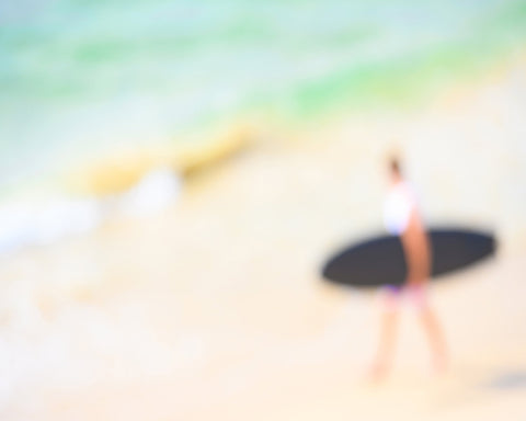 Blurred Surfer Walk