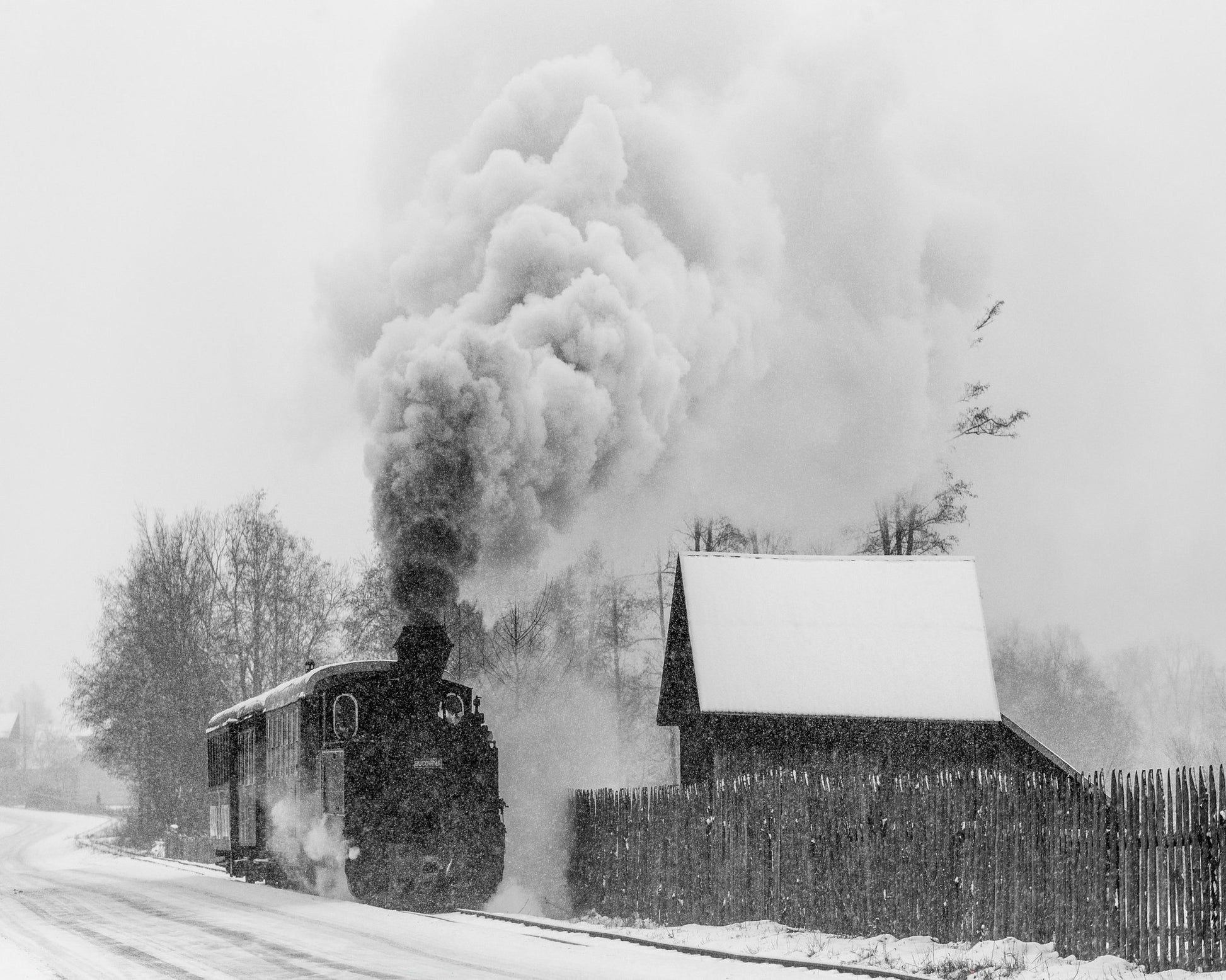 Steam Train Snow