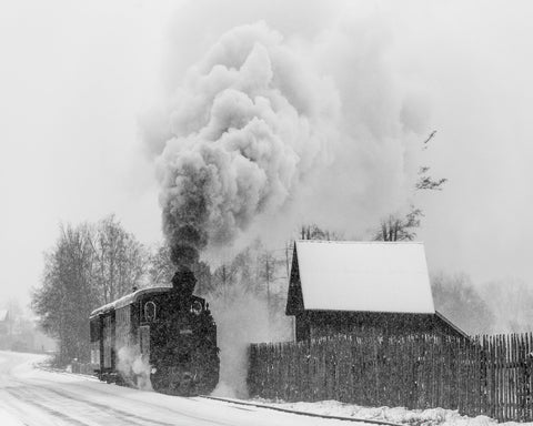 Steam Train Snow