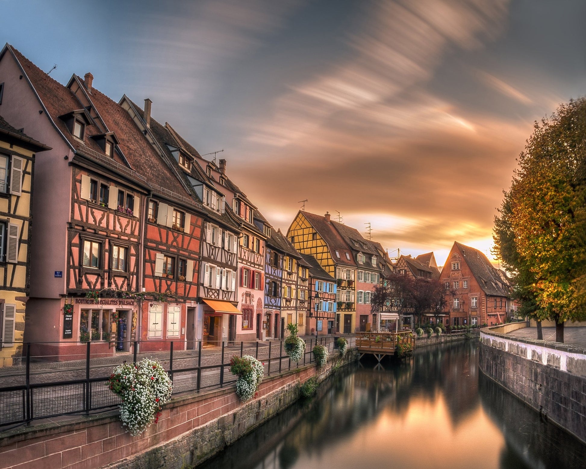 Colorful Canal Village