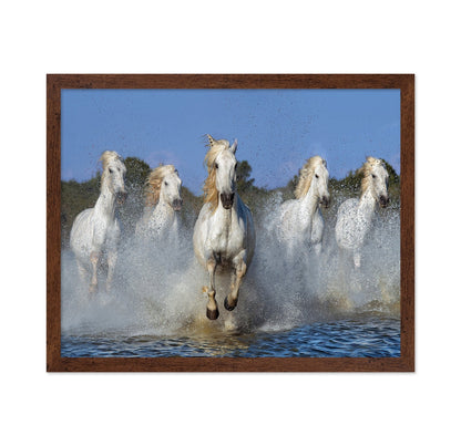 White Horses Running No2