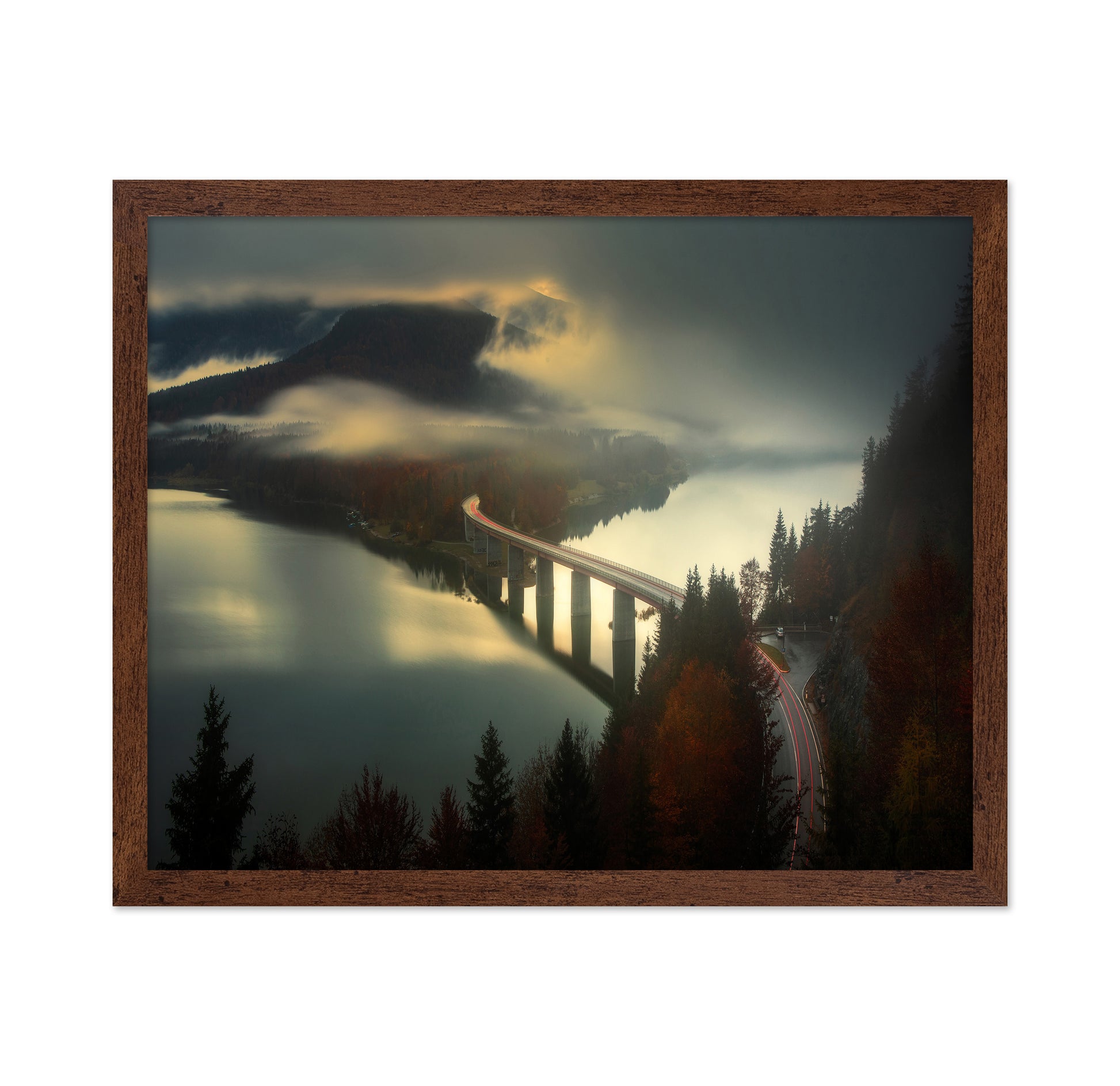 Misty Bridge Lake