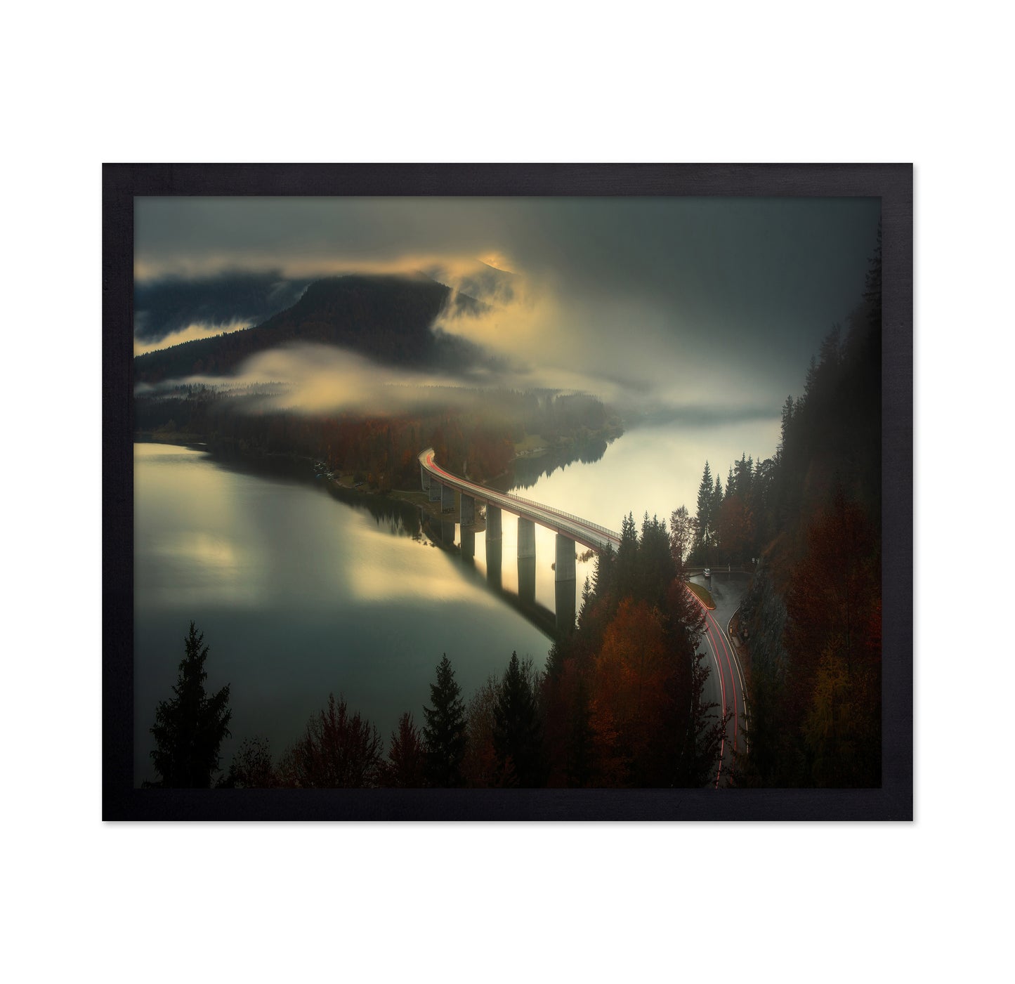 Misty Bridge Lake