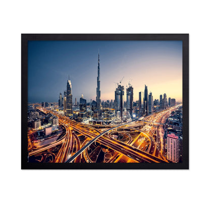 Dubai Skyline Lights