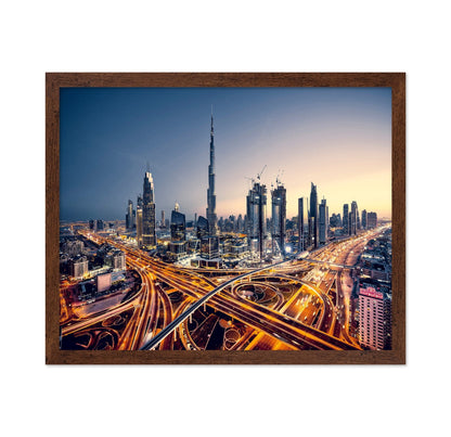 Dubai Skyline Lights