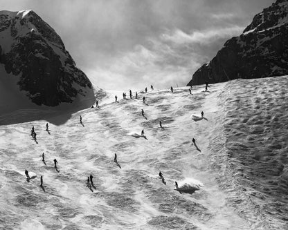 Skiers On Snow Slope