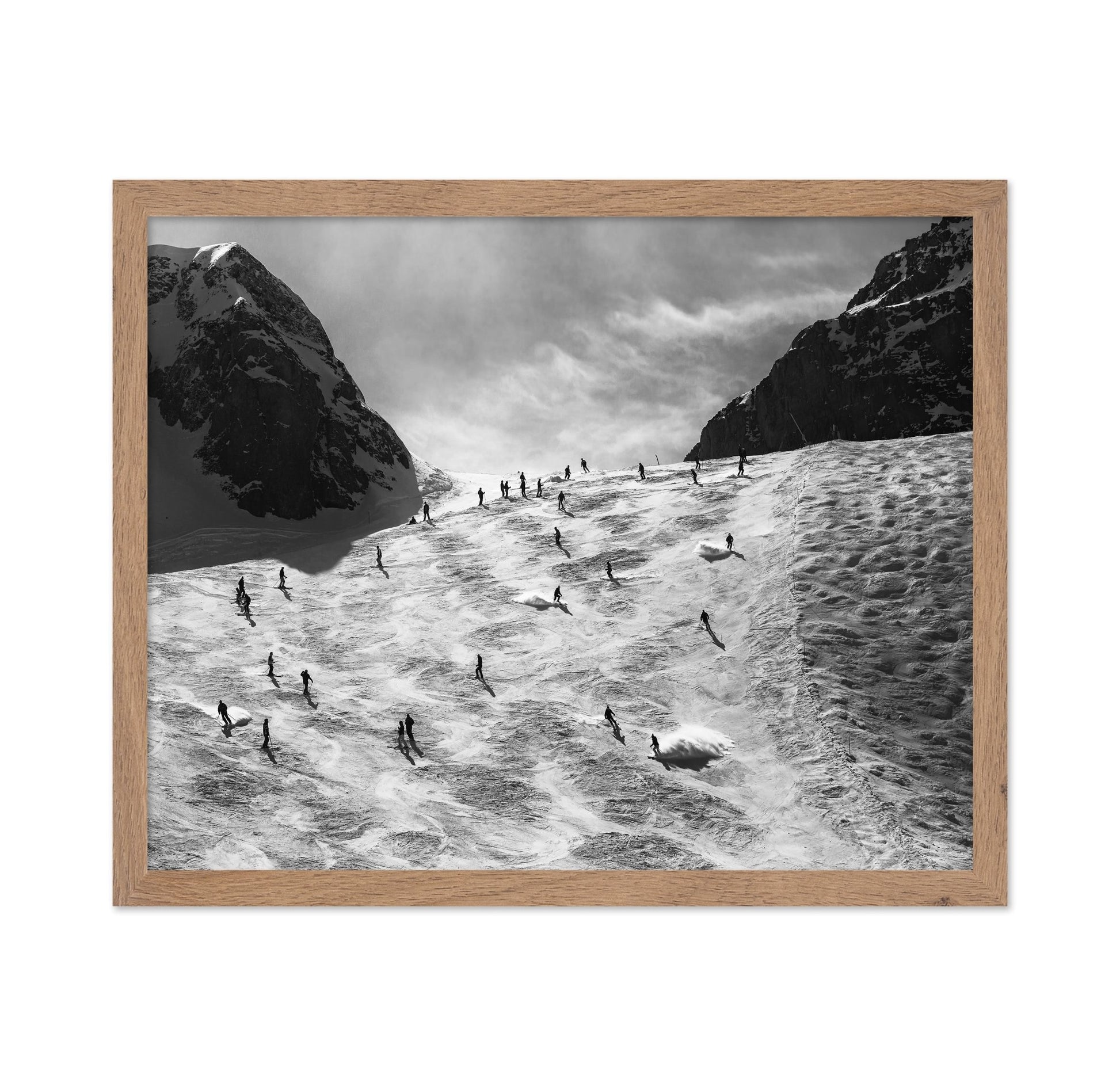 Skiers On Snow Slope