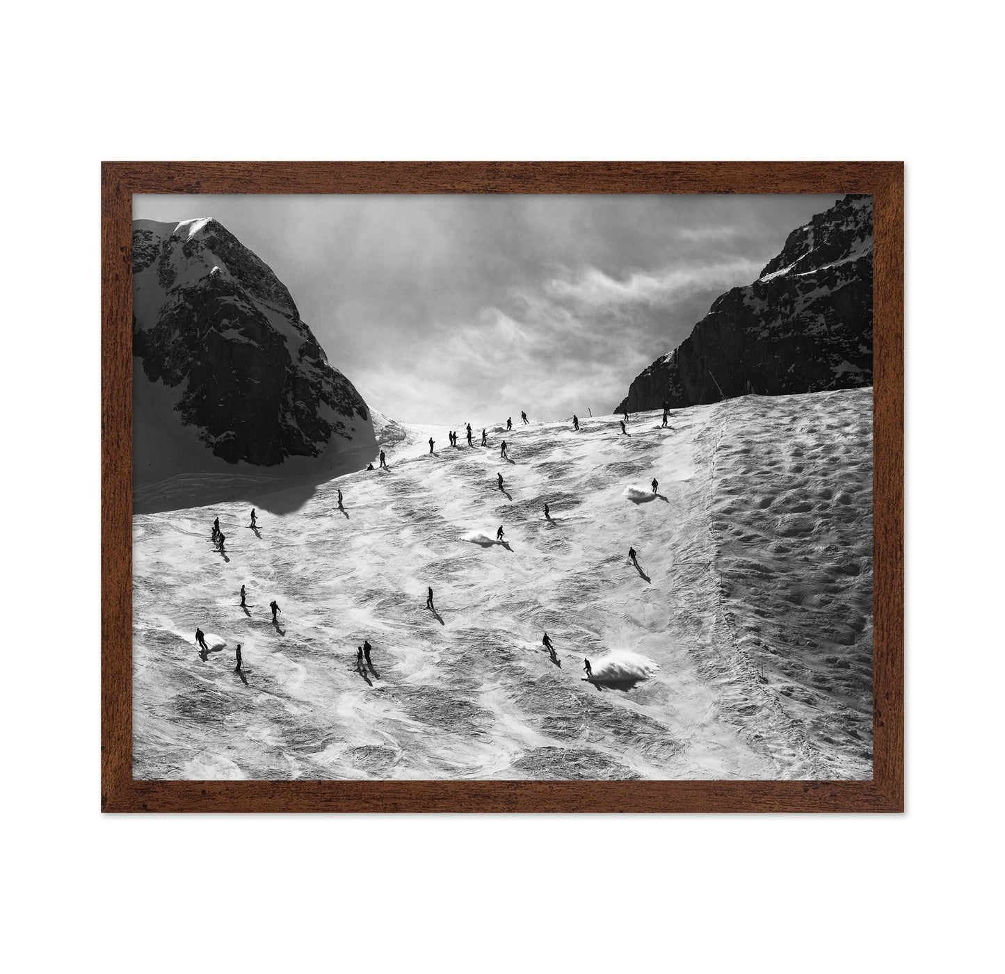 Skiers On Snow Slope