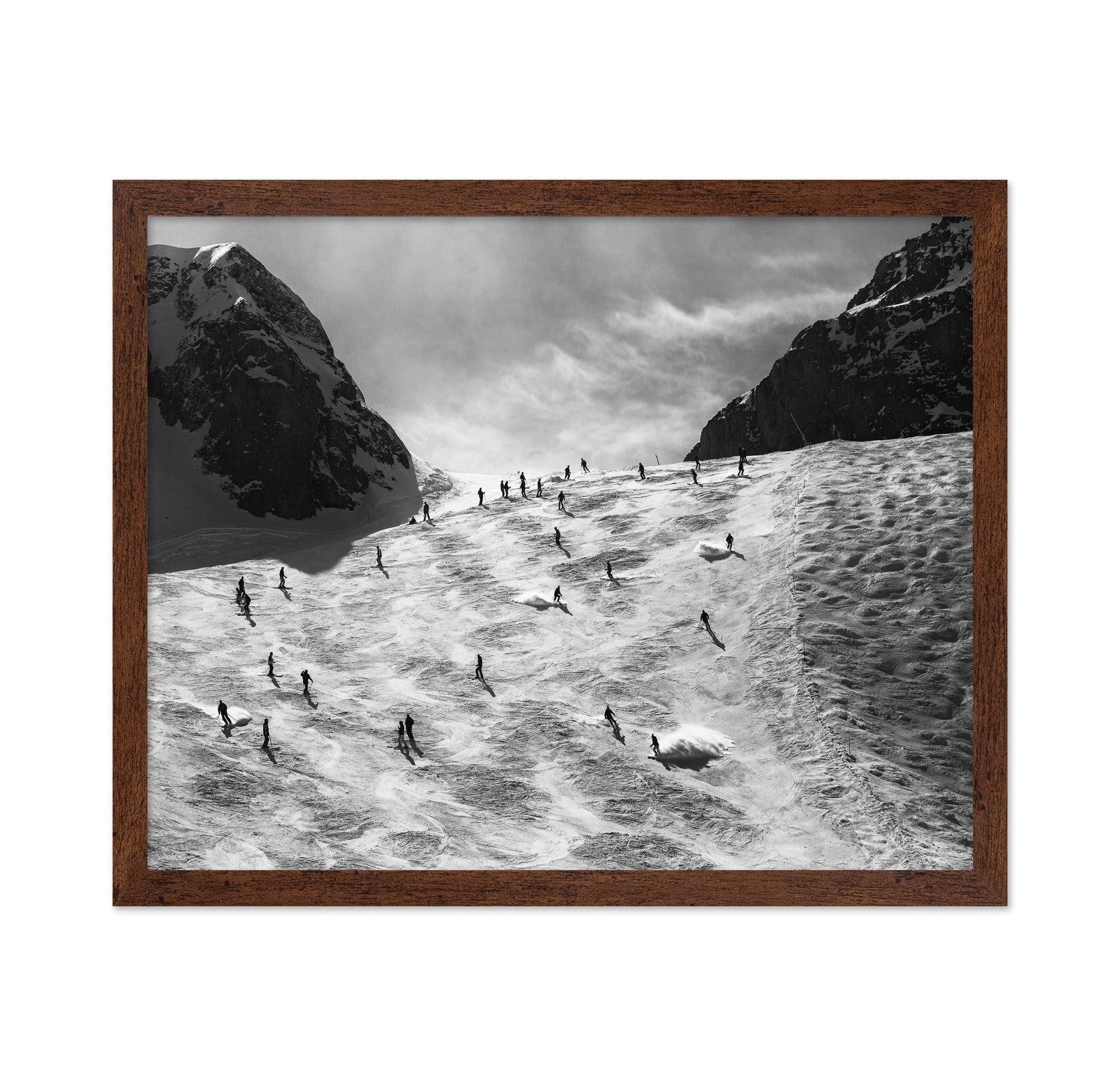 Skiers On Snow Slope