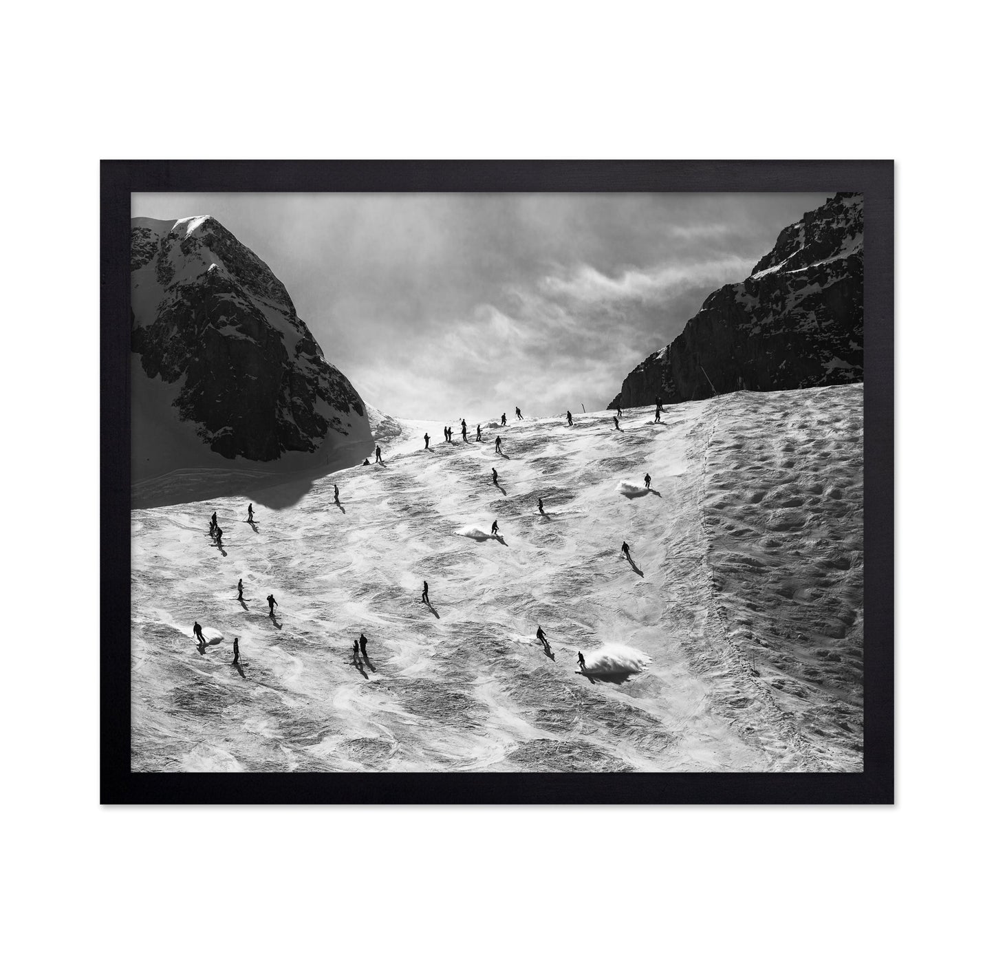 Skiers On Snow Slope
