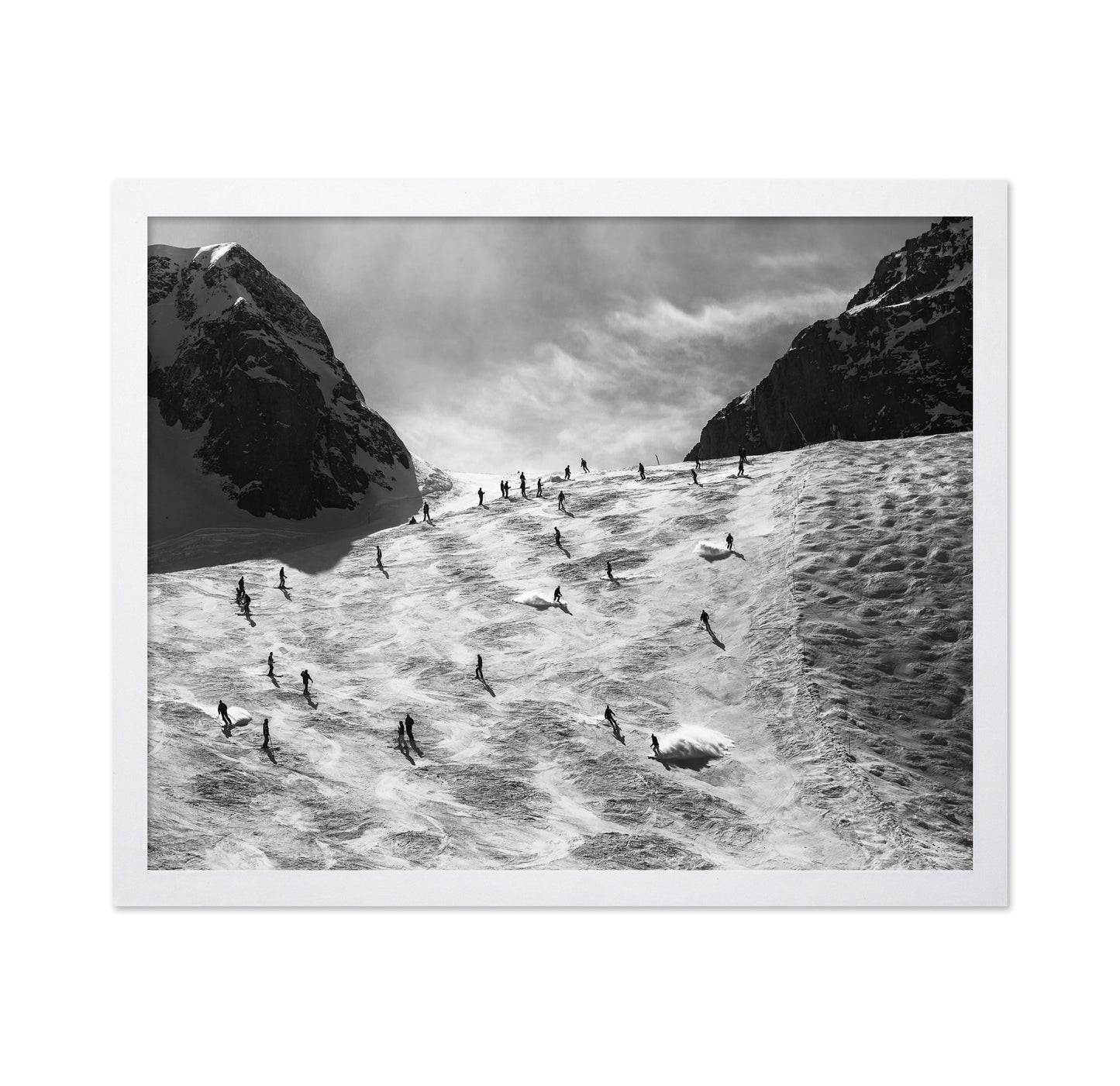 Skiers On Snow Slope