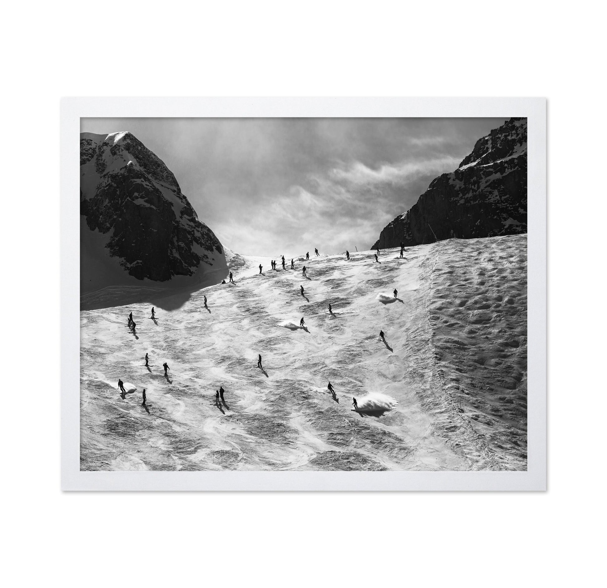 Skiers On Snow Slope