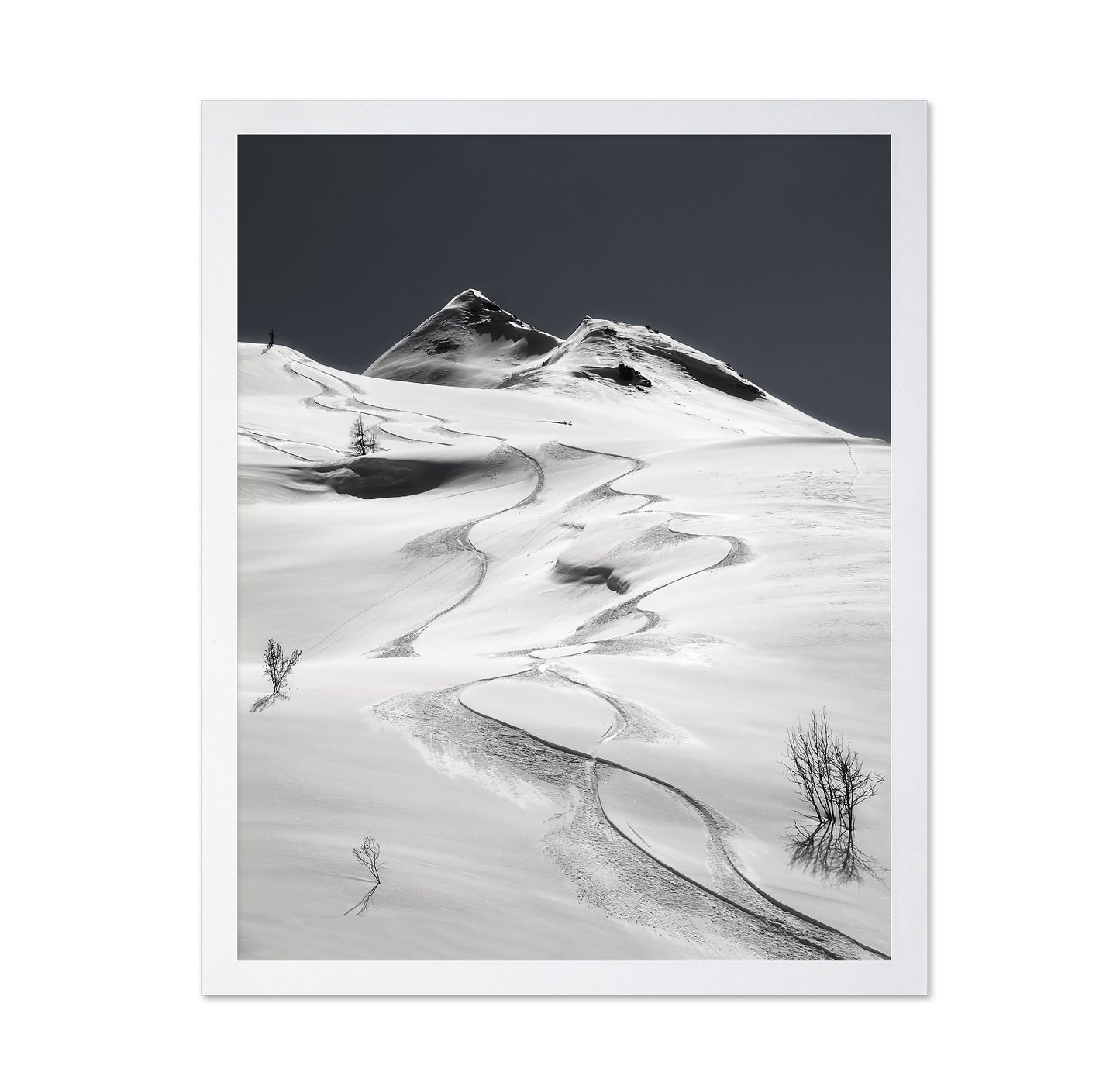 Snow Tracks Mountain