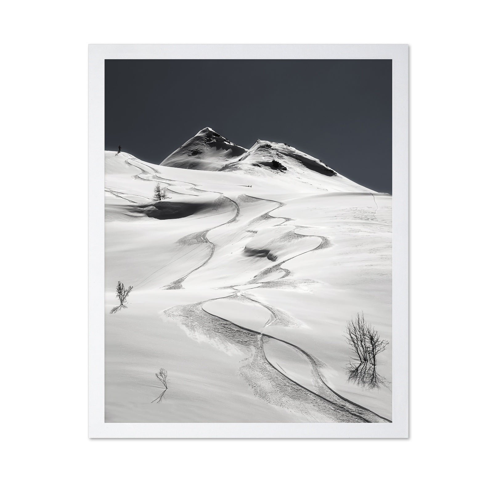 Snow Tracks Mountain
