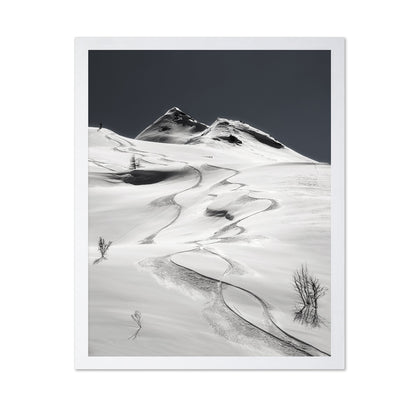 Snow Tracks Mountain