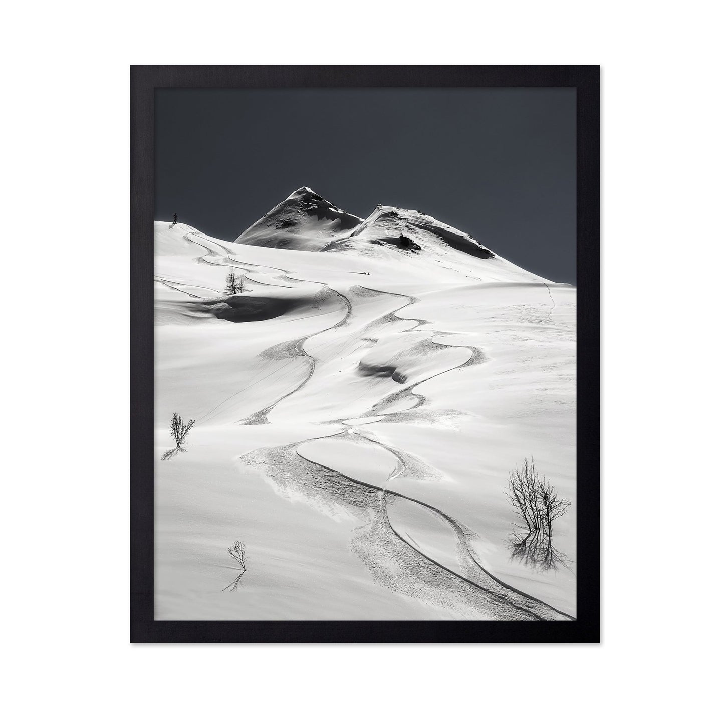 Snow Tracks Mountain