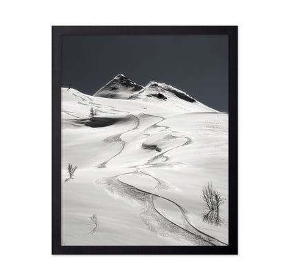 Snow Tracks Mountain