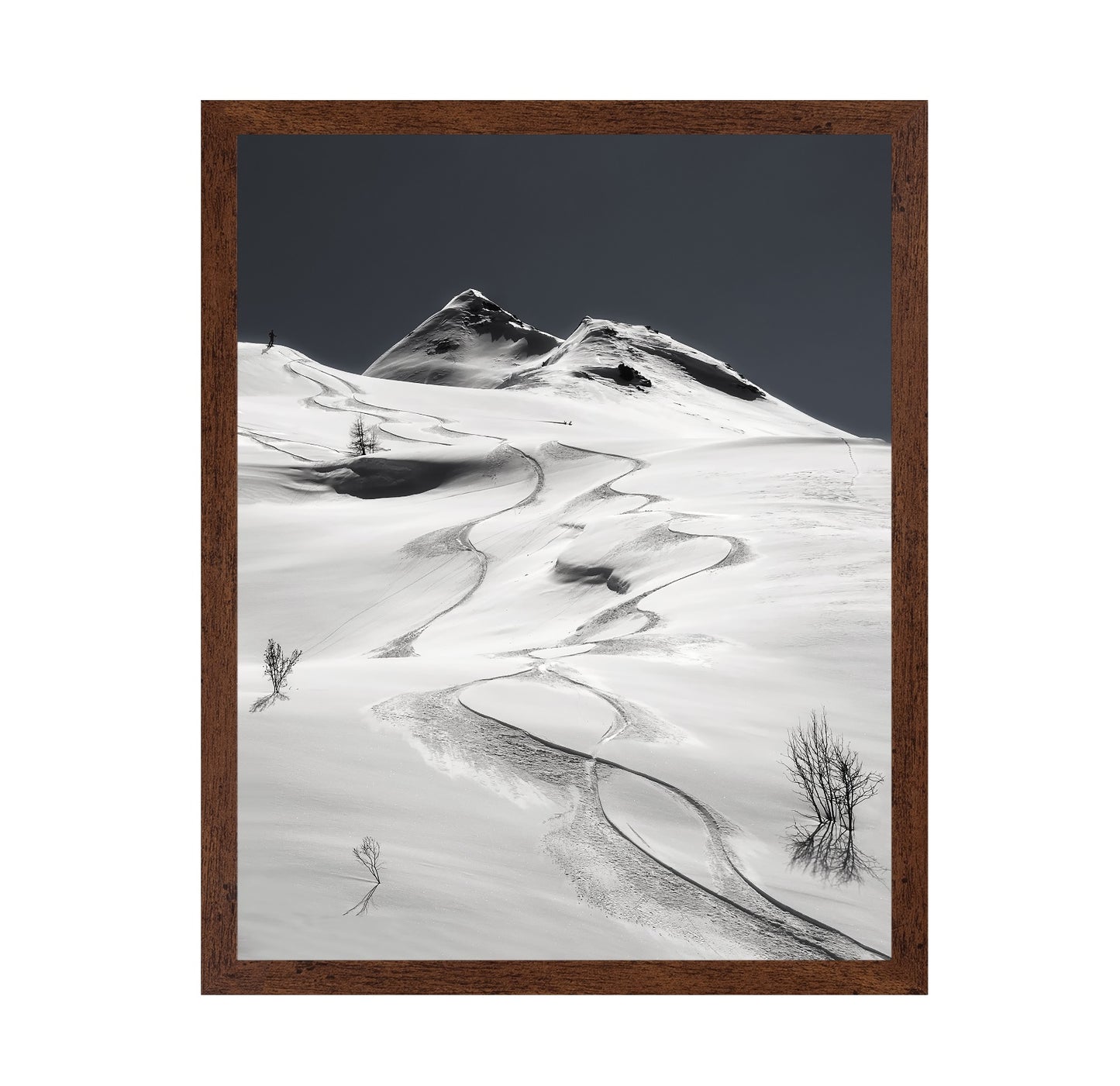 Snow Tracks Mountain