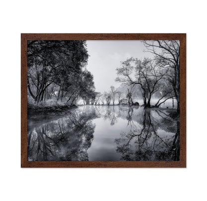 Misty River Reflections