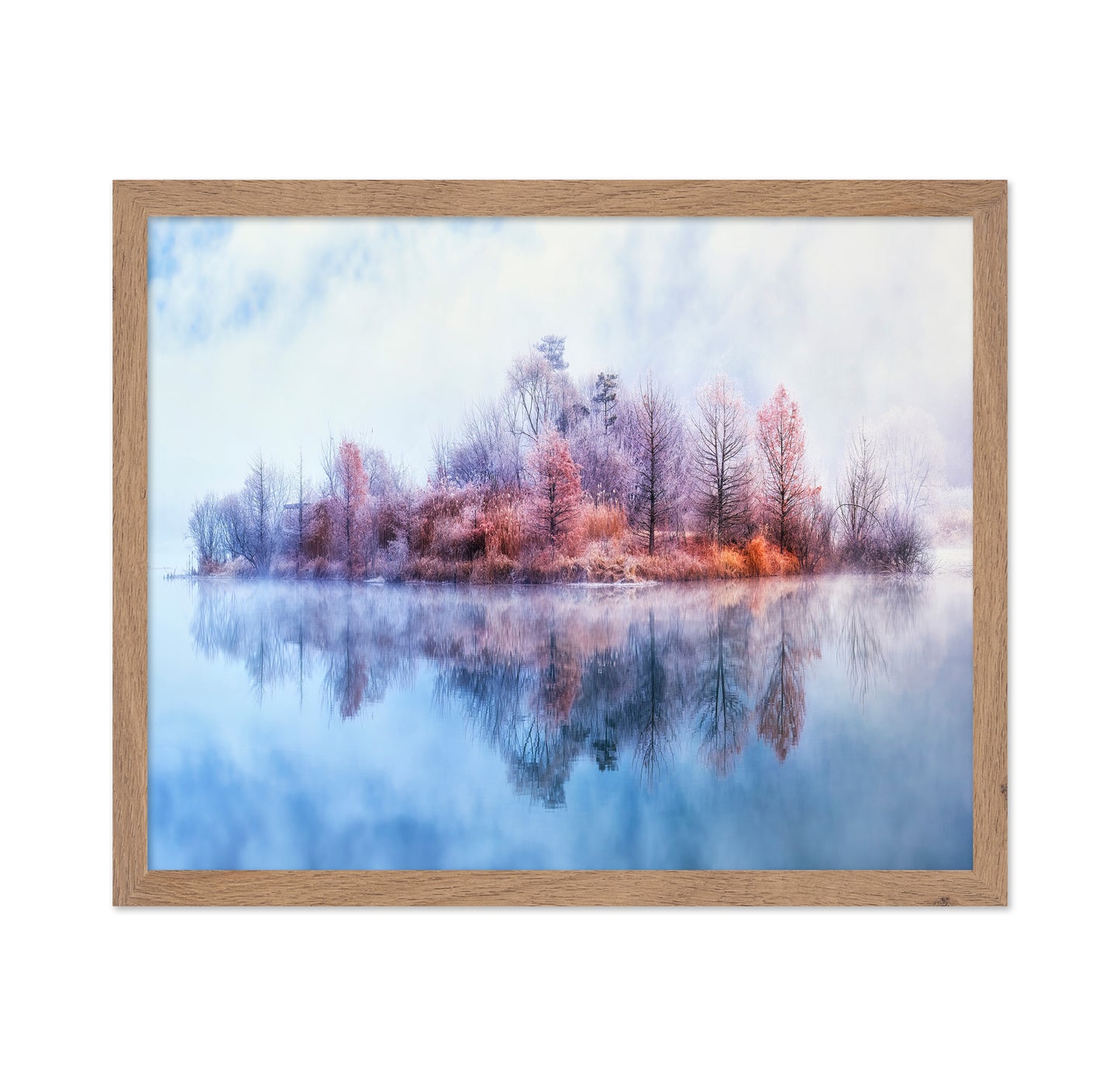 Misty Island Reflection