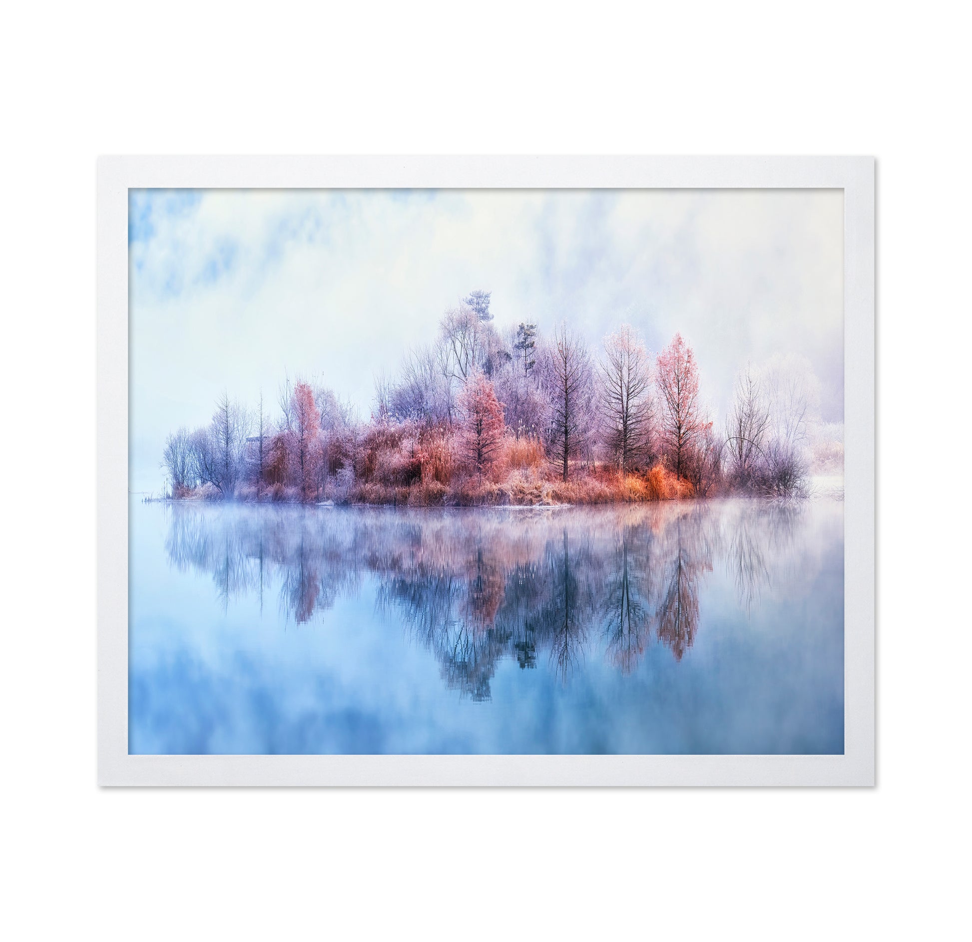 Misty Island Reflection