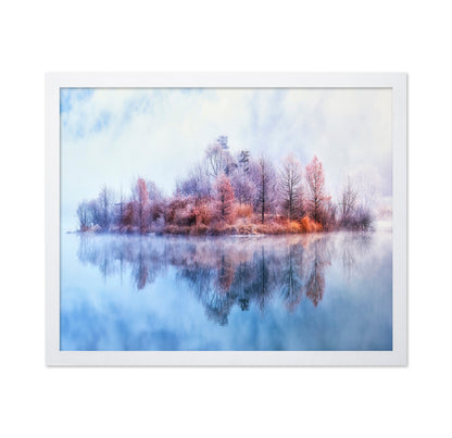 Misty Island Reflection