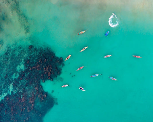 Turquoise Boat Cluster