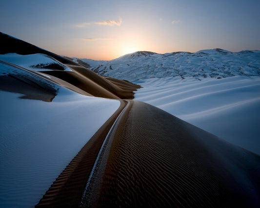 Snowy Desert Ridge