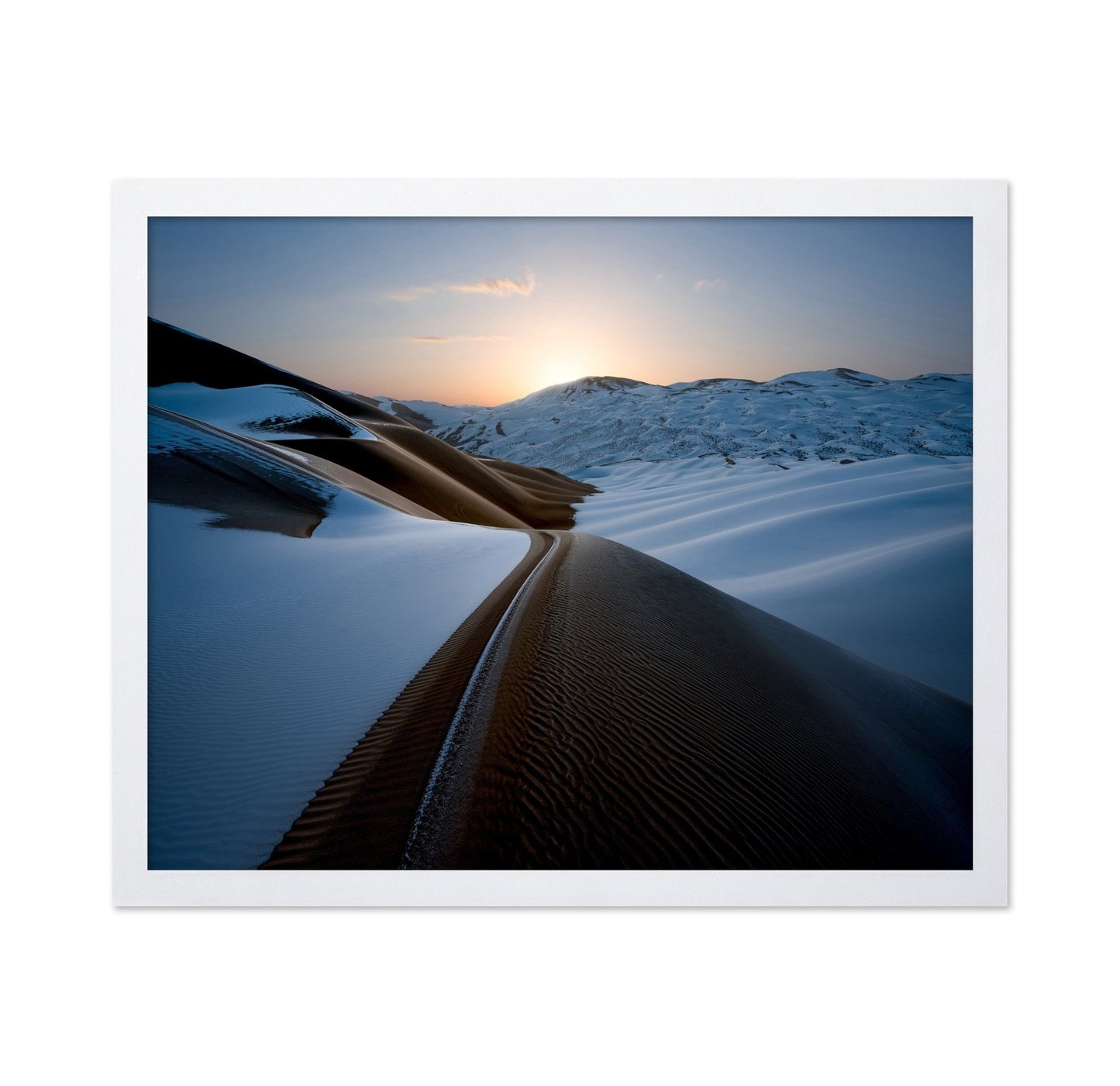 Snowy Desert Ridge