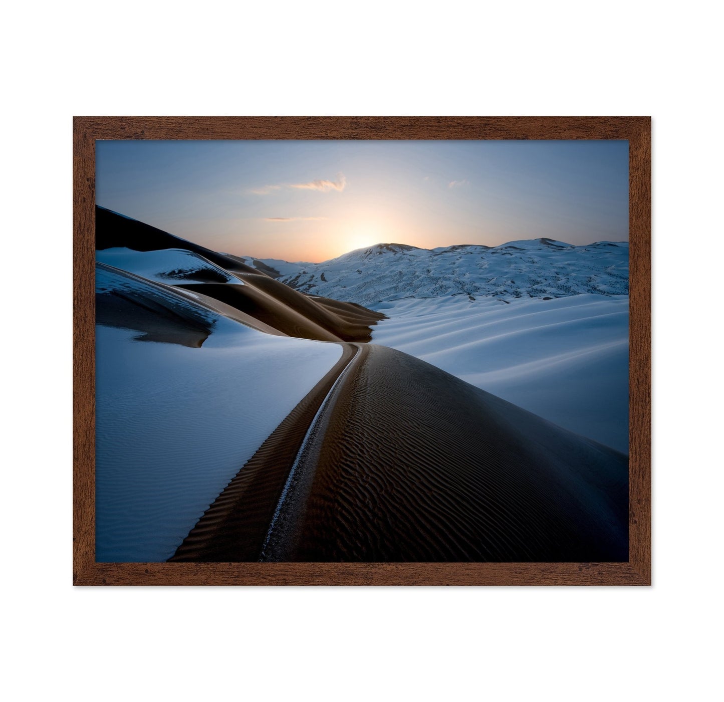 Snowy Desert Ridge