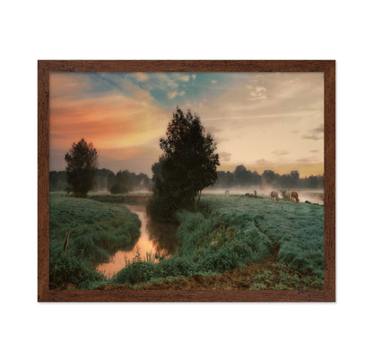 Misty Pasture Sunrise