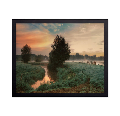 Misty Pasture Sunrise