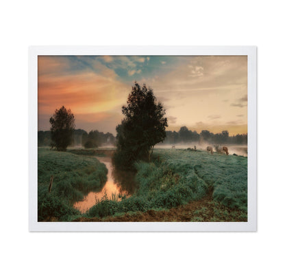 Misty Pasture Sunrise
