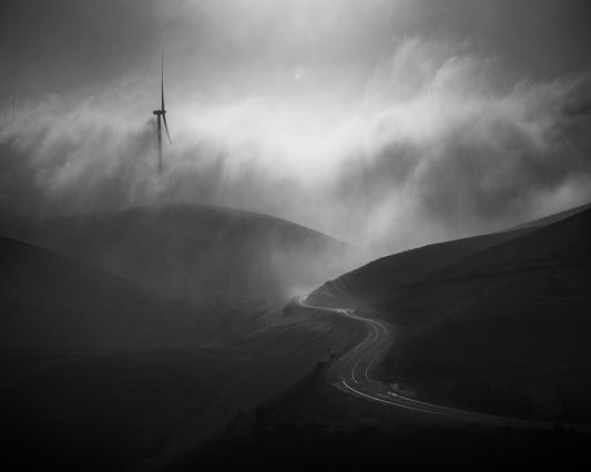 Foggy Winding Road