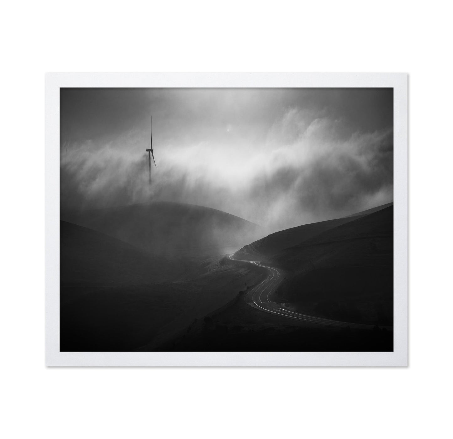 Foggy Winding Road