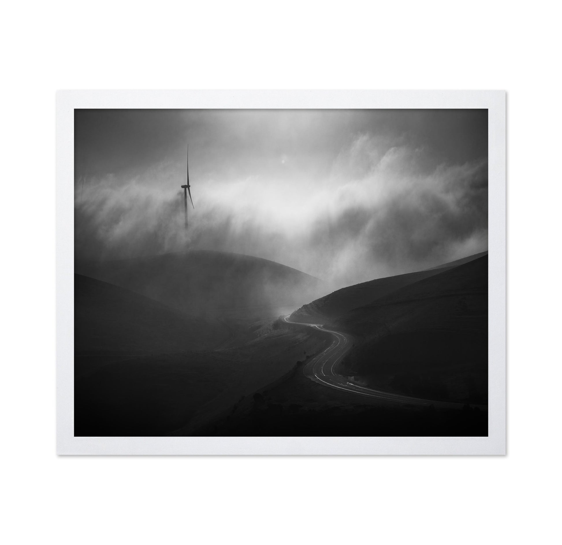 Foggy Winding Road