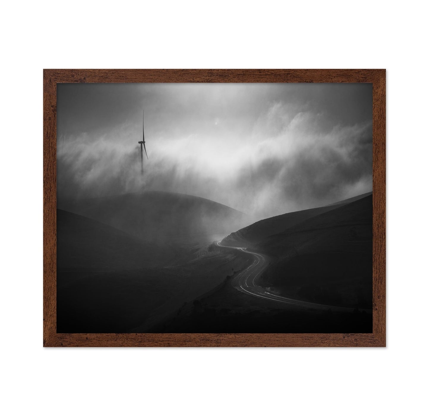 Foggy Winding Road