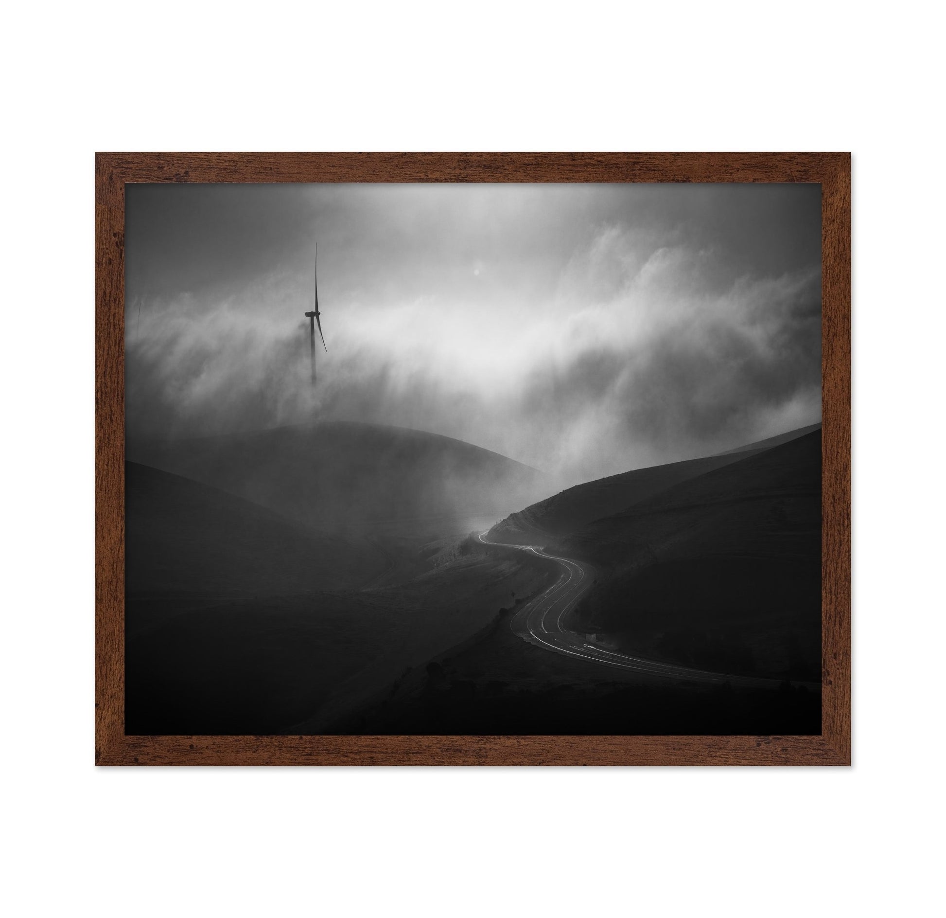Foggy Winding Road