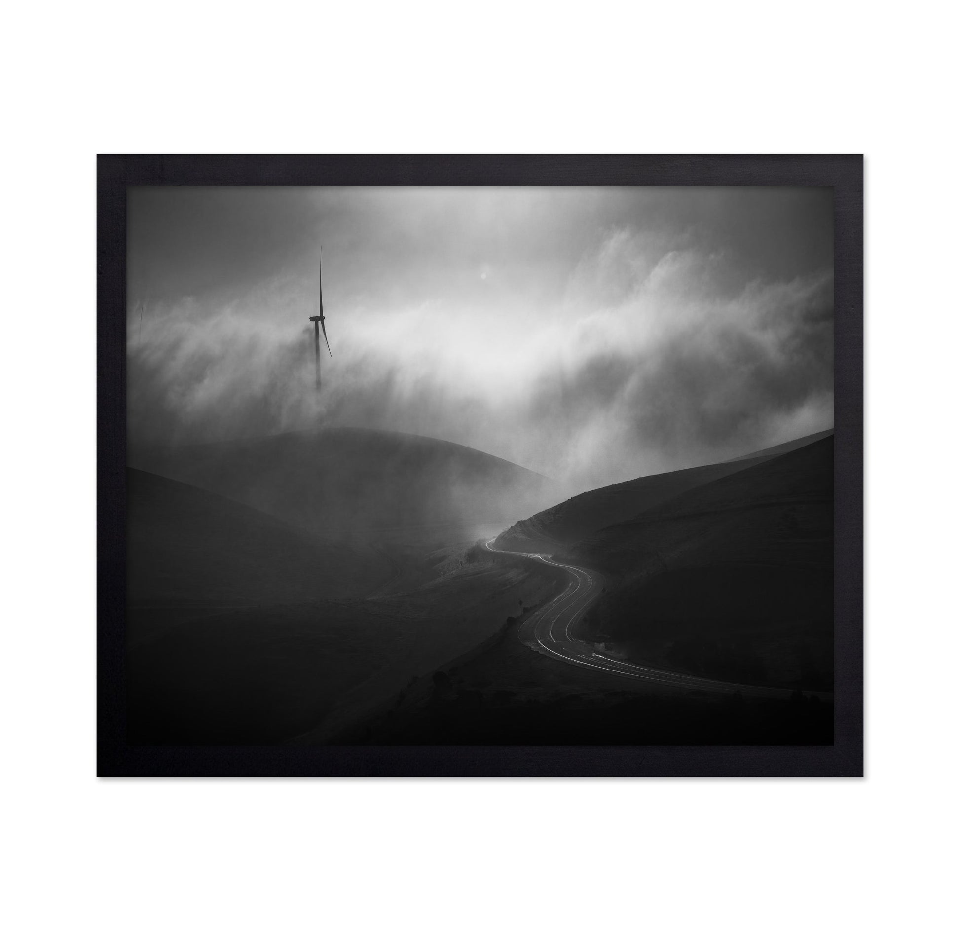 Foggy Winding Road
