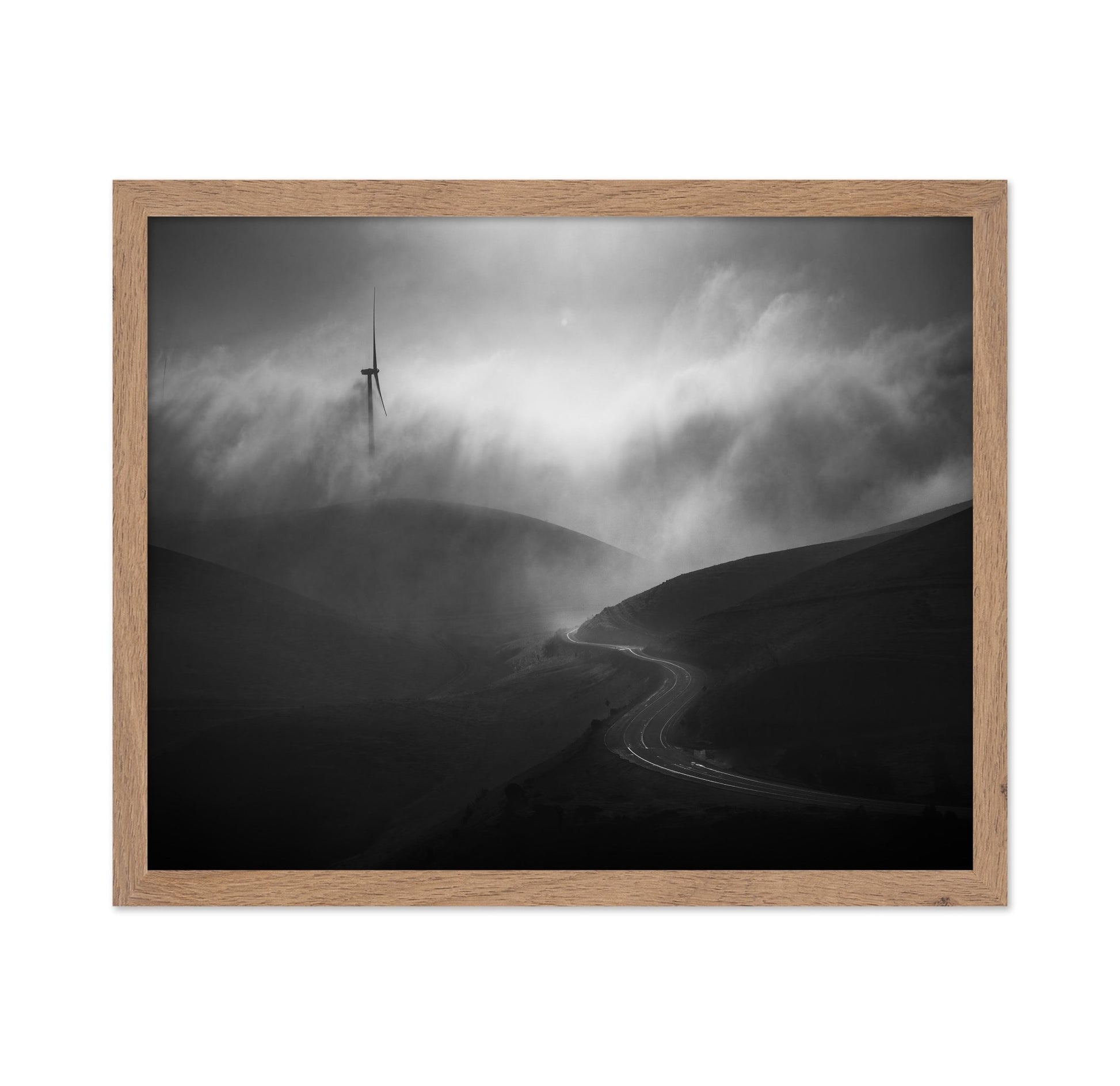 Foggy Winding Road