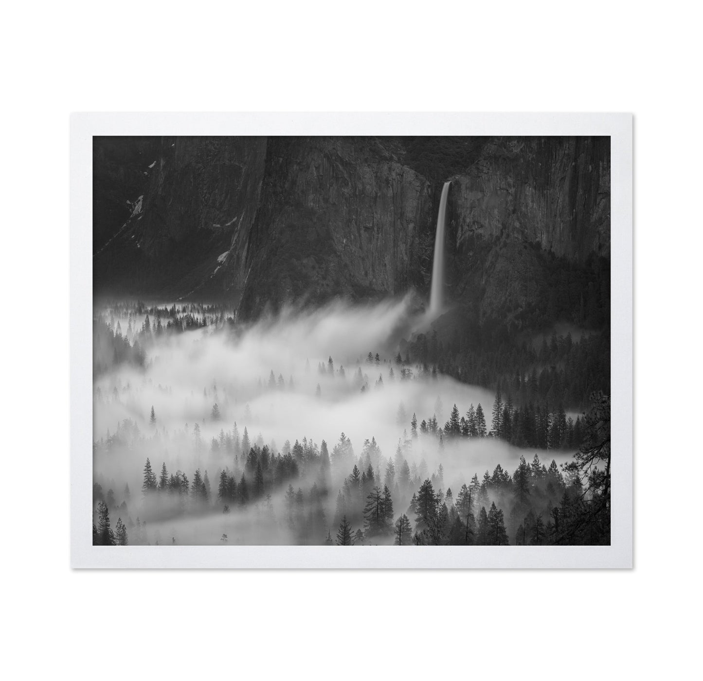 Misty Waterfall Valley