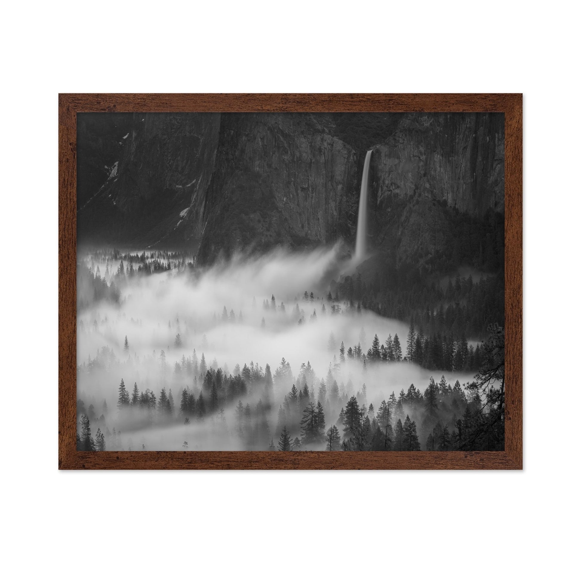Misty Waterfall Valley