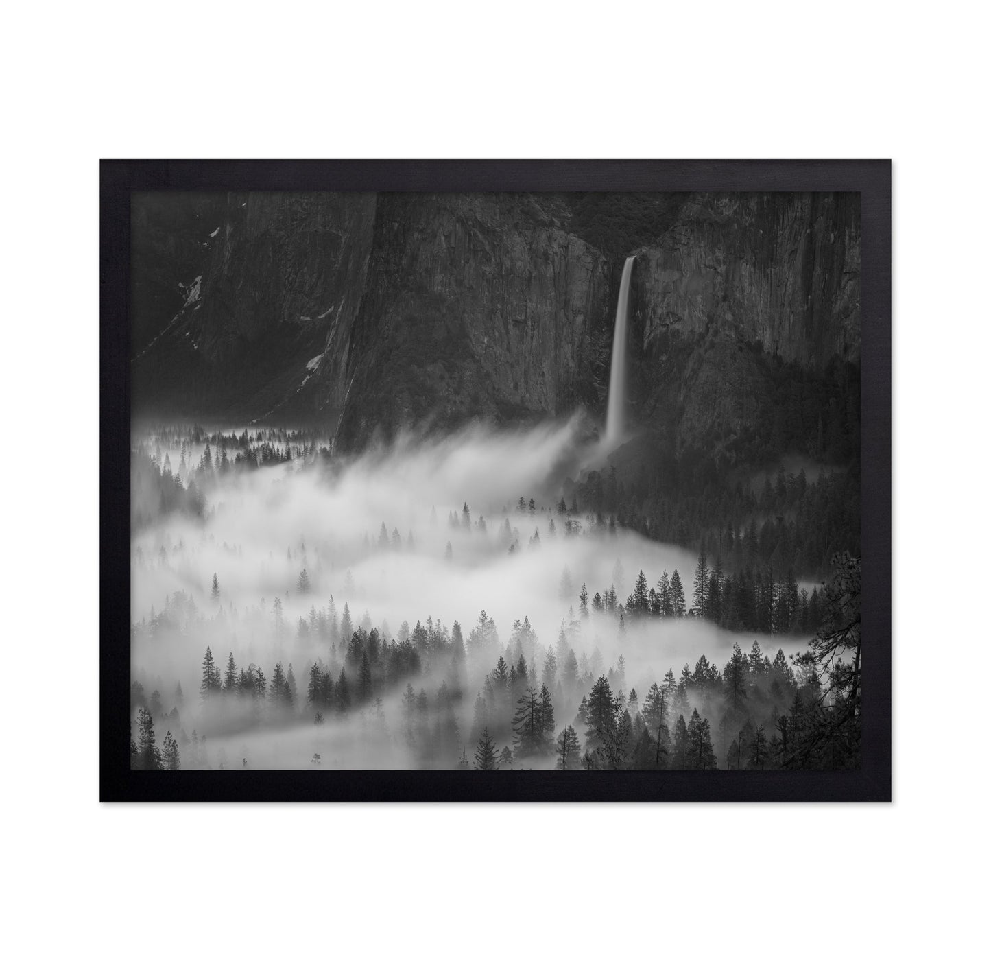 Misty Waterfall Valley