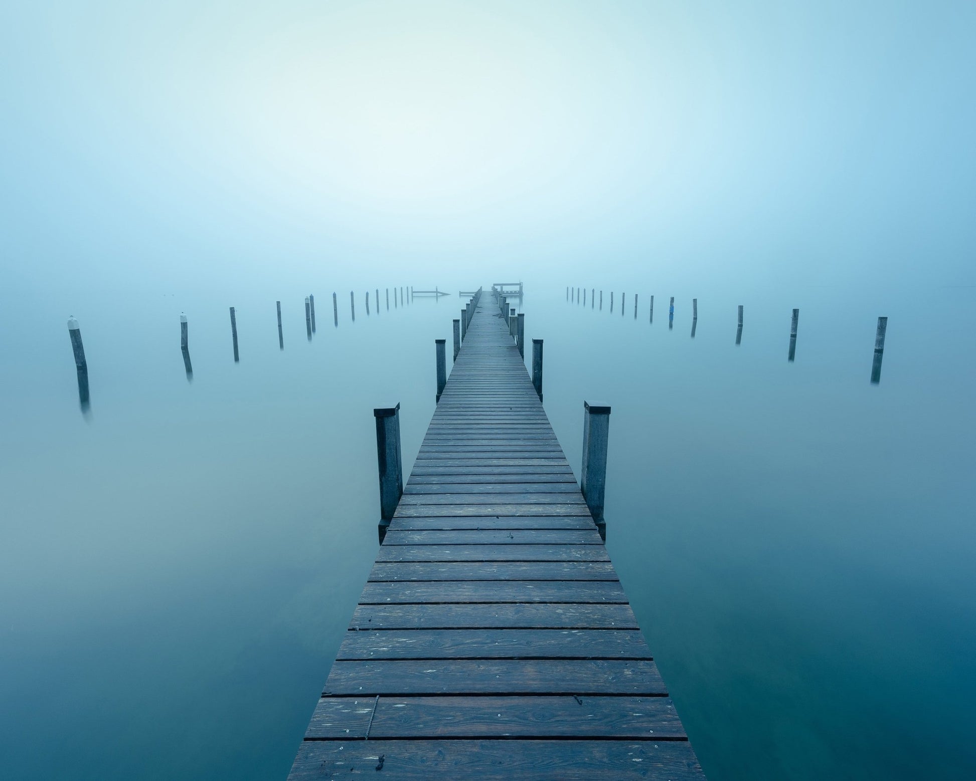 Foggy Pier Path