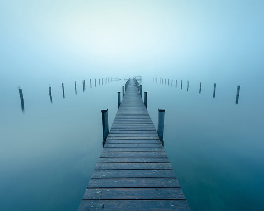 Foggy Pier Path