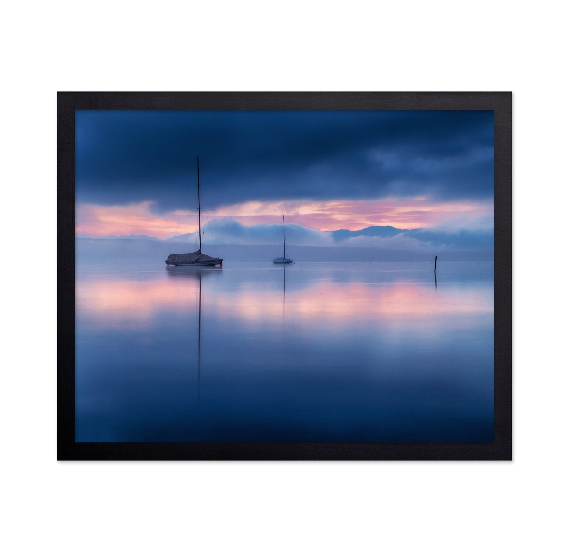 Serene Sailboats Mist