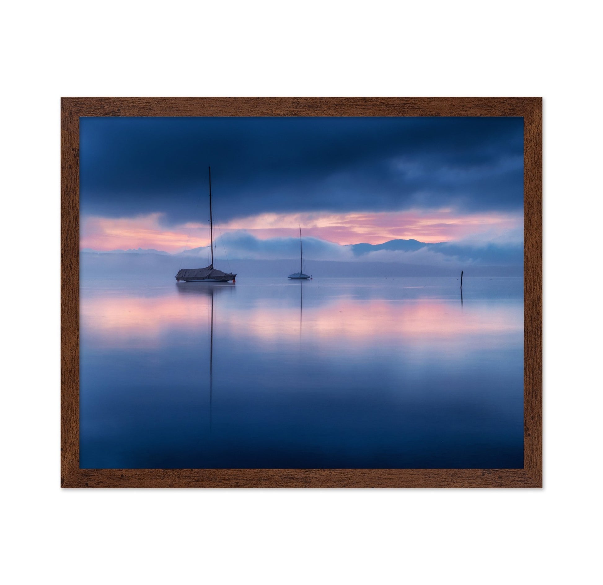 Serene Sailboats Mist