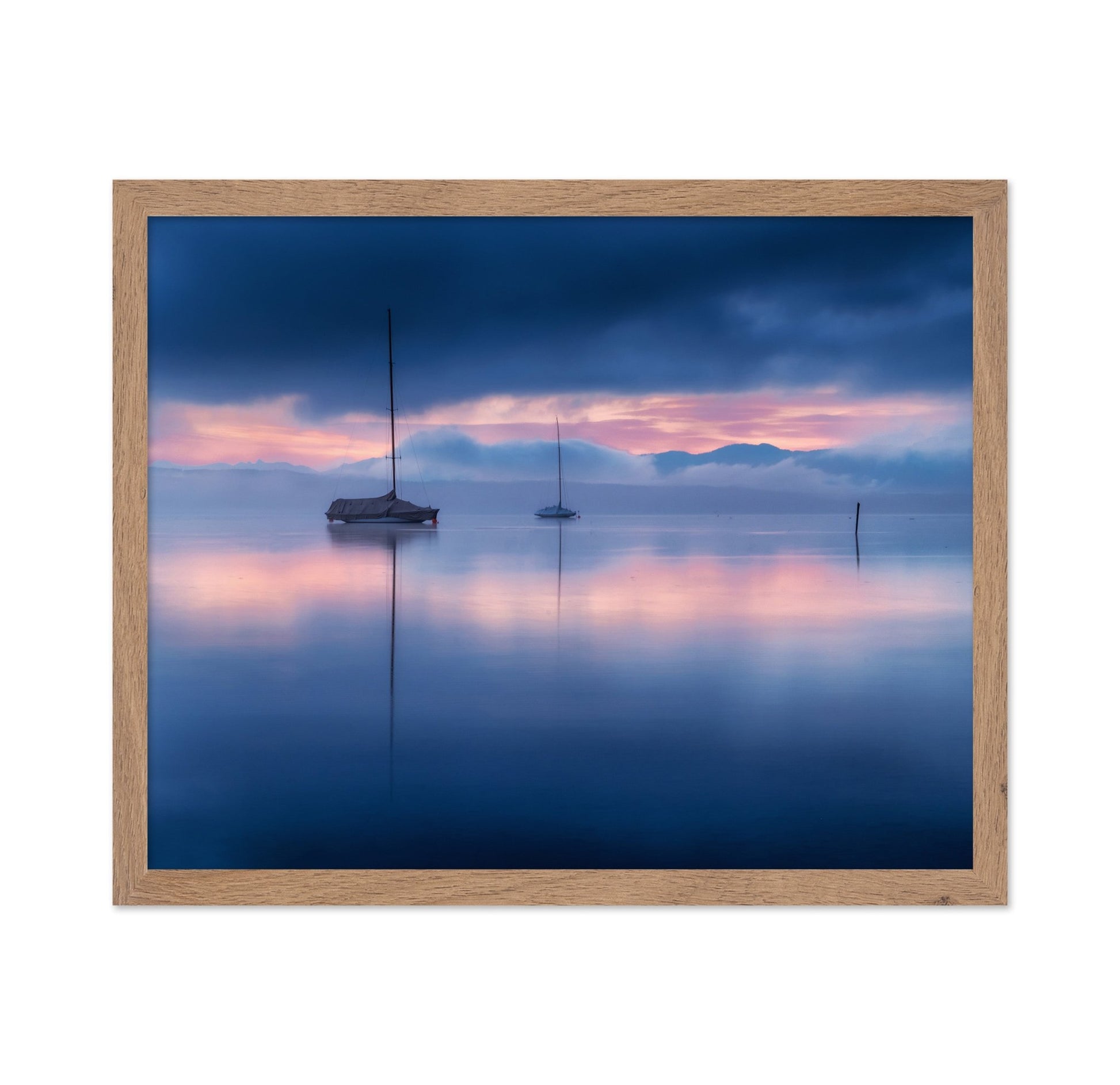 Serene Sailboats Mist