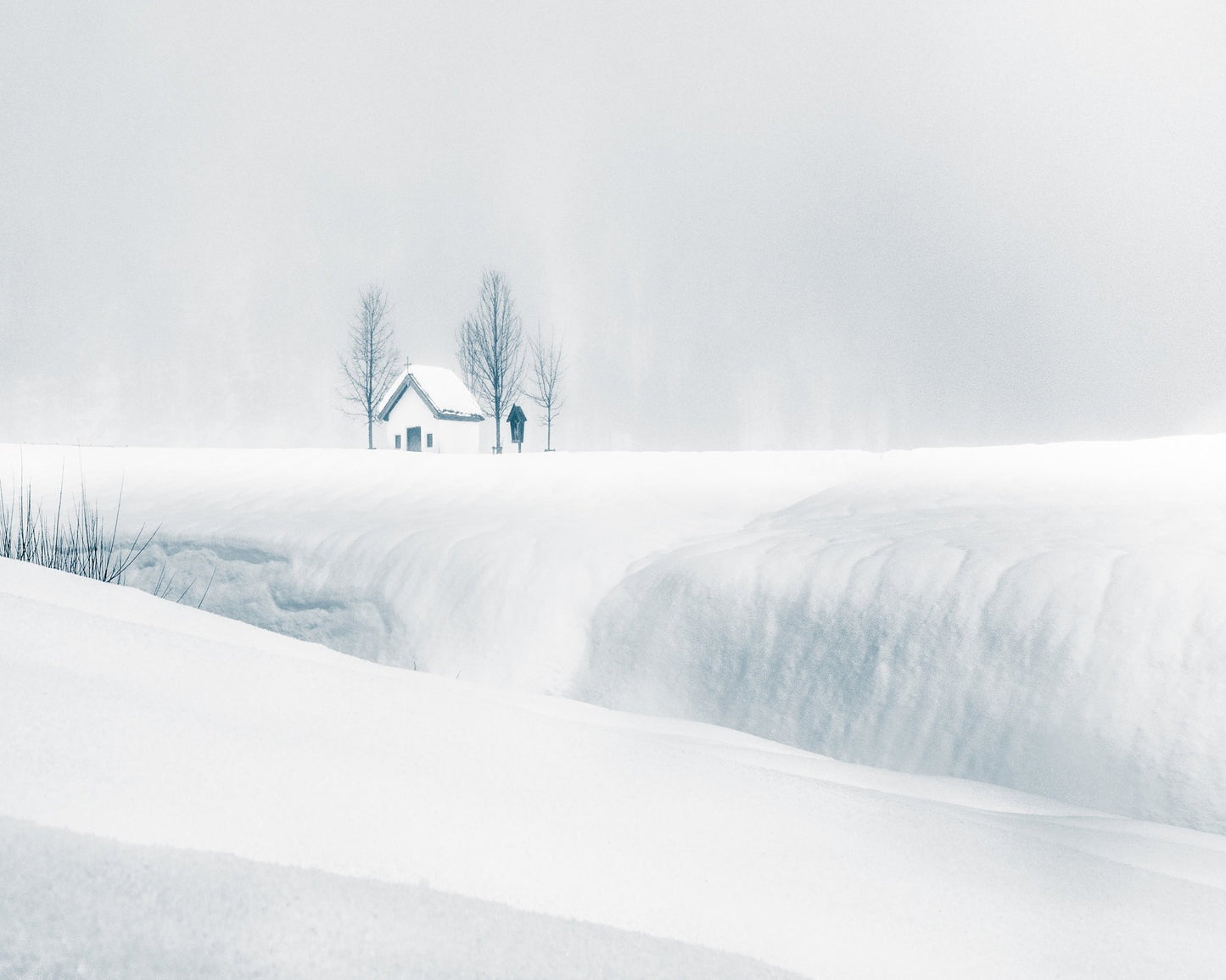 Snowy Chapel Silence