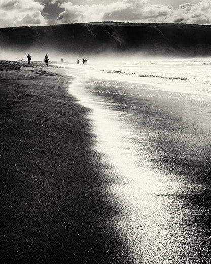 Black White Shoreline